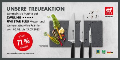 Treuepunkte für Zwilling Five Star Plus und weitere Prämien